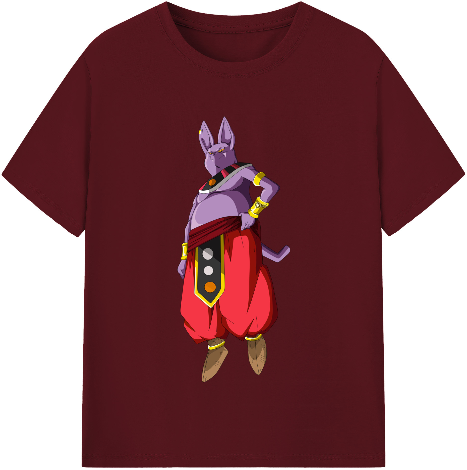 （画像用） ドラゴンボール シャンパ DRAGON BALL Champa 綿100％半袖Tシャツ（フロントプリント）